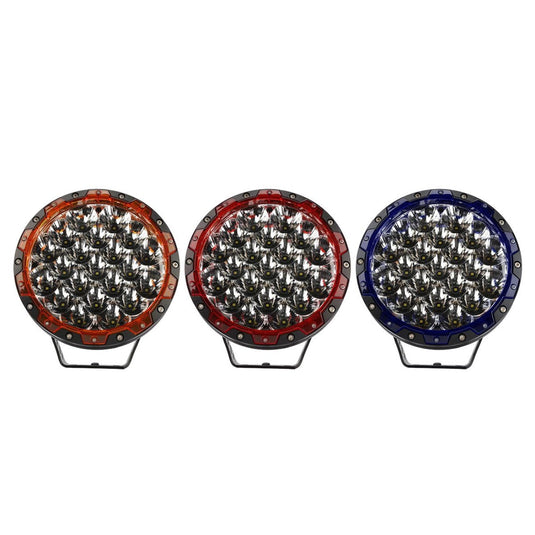 (2pcs/set) 7 Inch 210W Round Spot Beam Offroad LED Driving Lights+Amber/Black Covers(Optional) for SUV ATV UTV Trucks Pickup Jeep Golf Cart Boat