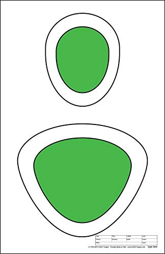 Load image into Gallery viewer, EZ2C Targets #4/RD4: Silhouette Paper Shooting Targets 11”x17” USA MADE
