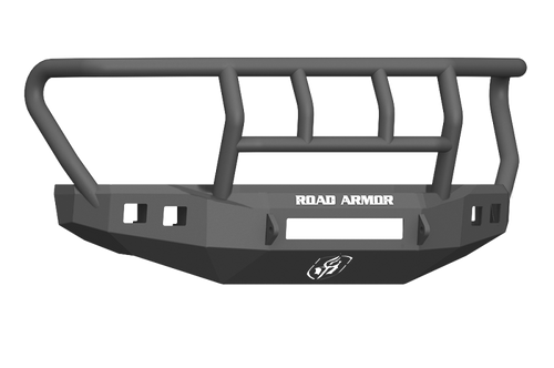 Road Armor 17-20 Ford F-250 Stealth Front Bumper w/Titan II Guard Standard Flare - Tex Blk