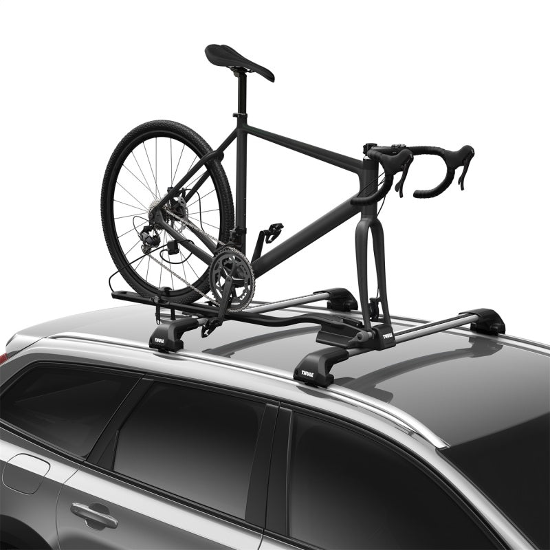 Load image into Gallery viewer, Thule FastRide Fork-Mount Roof Bike Rack (For Quick-Release Bikes/Adapter Req. for Thru-Axle) - Blk
