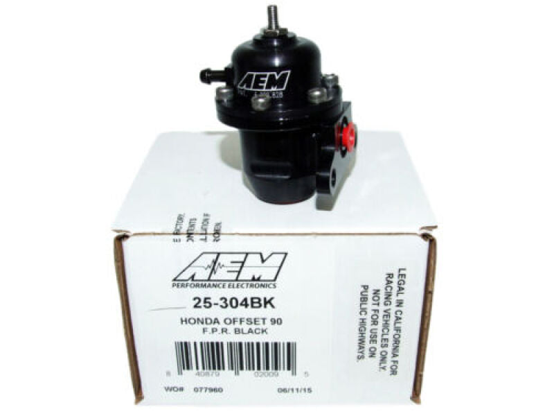 Load image into Gallery viewer, AEM Electronics Fuel Pressure Regulator Black Honda Acura
