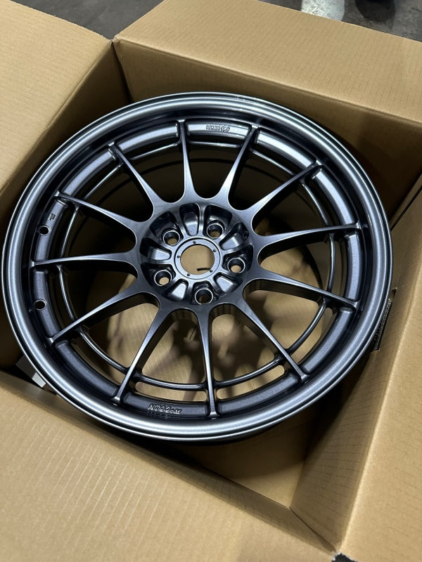 Load image into Gallery viewer, Enkei NT03+M 18x9.5 5x114.3 40mm Offset 72.6mm Bore Gunmetal Wheel *MOQ 40
