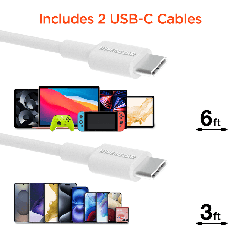 Load image into Gallery viewer, HyperGear 45W USB-C PD PPS Tri-Port GaN Fast Wall Charger
