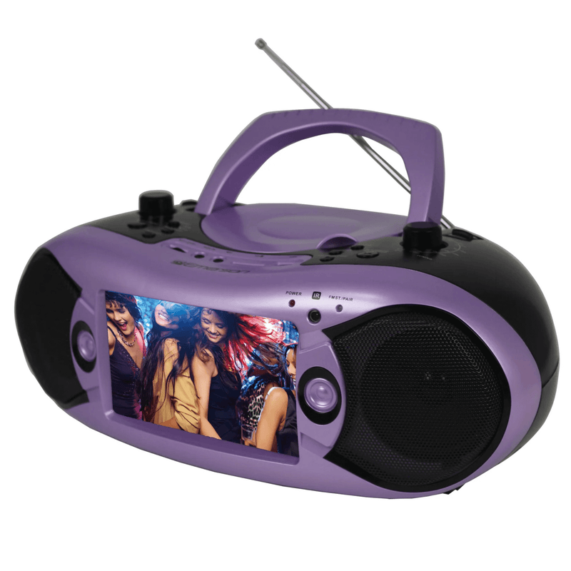 Load image into Gallery viewer, Emerson 7&quot; Bluetooth DVD Boombox with AMFM Radio &amp; Digital TV
