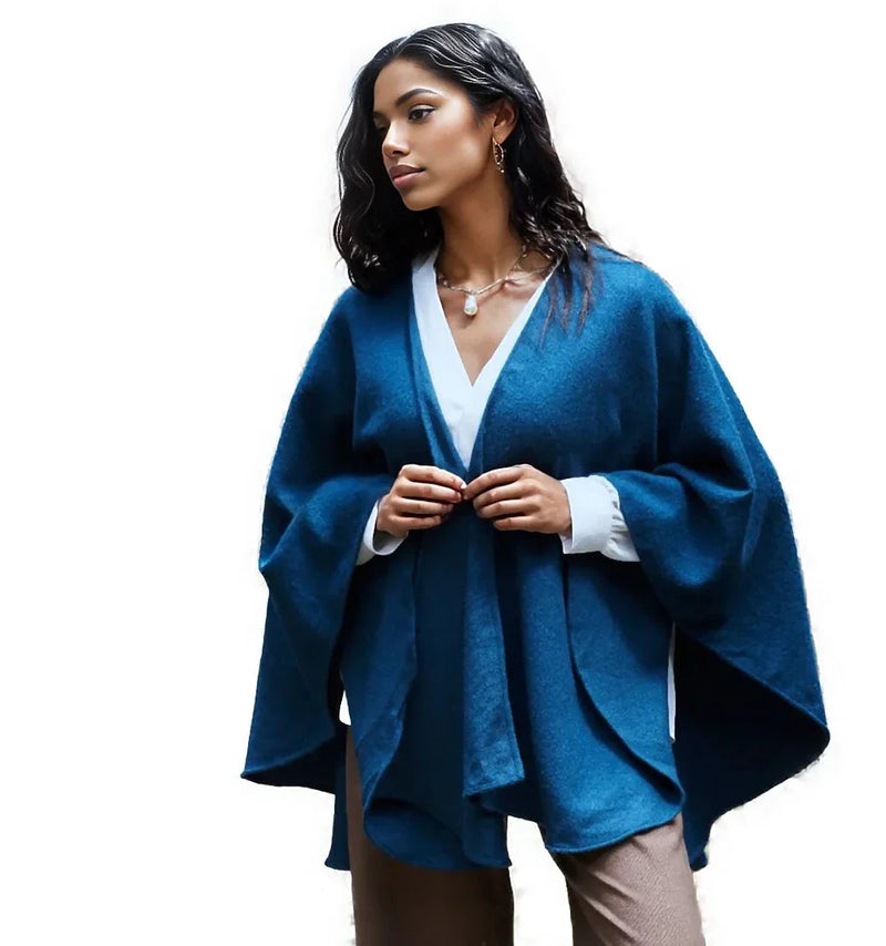 Load image into Gallery viewer, 100% Baby Alpaca Woven Ruana
