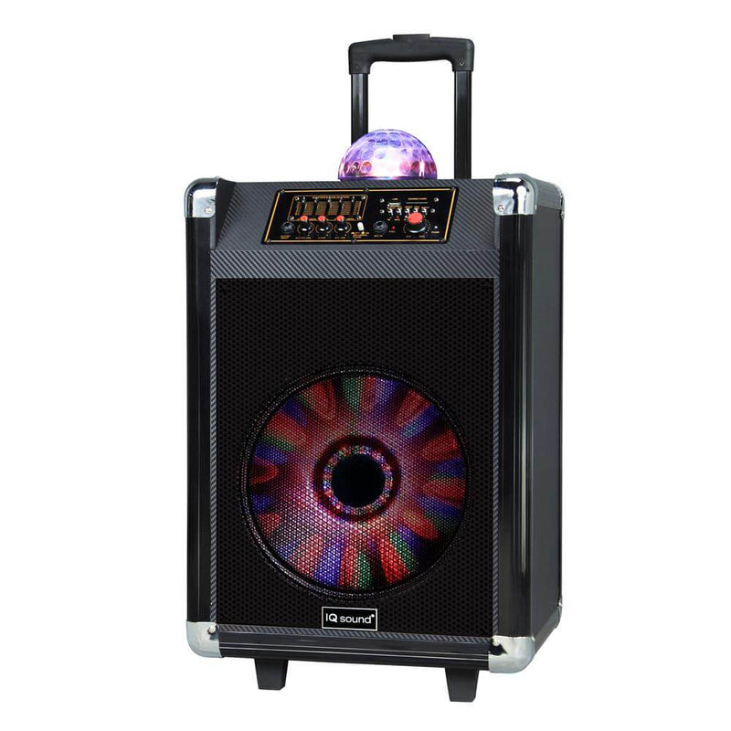 Load image into Gallery viewer, IQ Sound 12" Portable Bluetooth Speaker with Disco Ball Light
