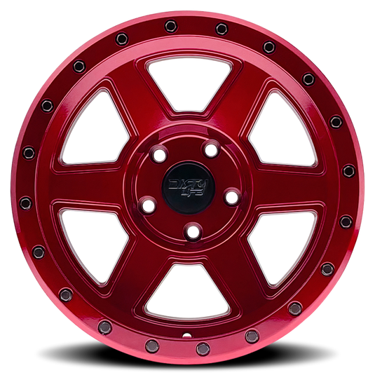 Dirty Life 9315 Compound 17x9 / 6x139.7 BP / -12mm Offset / 106mm Hub Crimson Candy Red Wheel