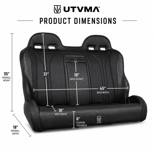 Maverick Sport Max Rear Bench with Harnesses (2019+)