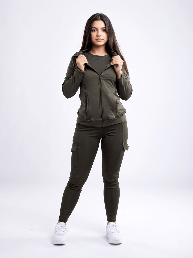 Load image into Gallery viewer, JupiterGear Athletic Fitted Zip-Up Hoodie Jacket with Pockets

