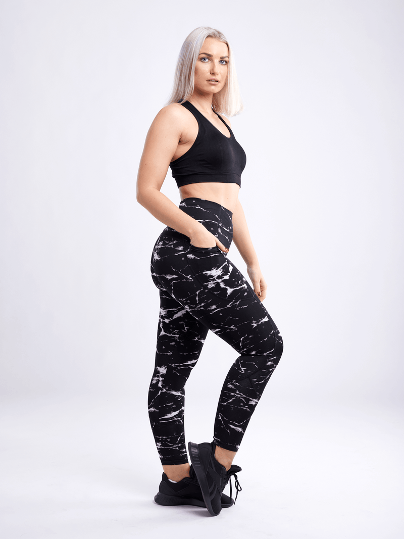 Load image into Gallery viewer, JupiterGear High-Waisted Classic Gym Leggings with Side Pockets
