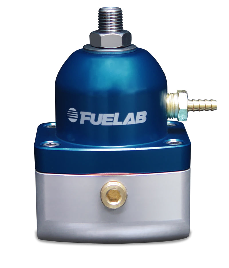 Load image into Gallery viewer, Fuelab 515 EFI Adjustable FPR Large Seat 25-90 PSI (2) -10AN In (1) -6AN Return - Blue
