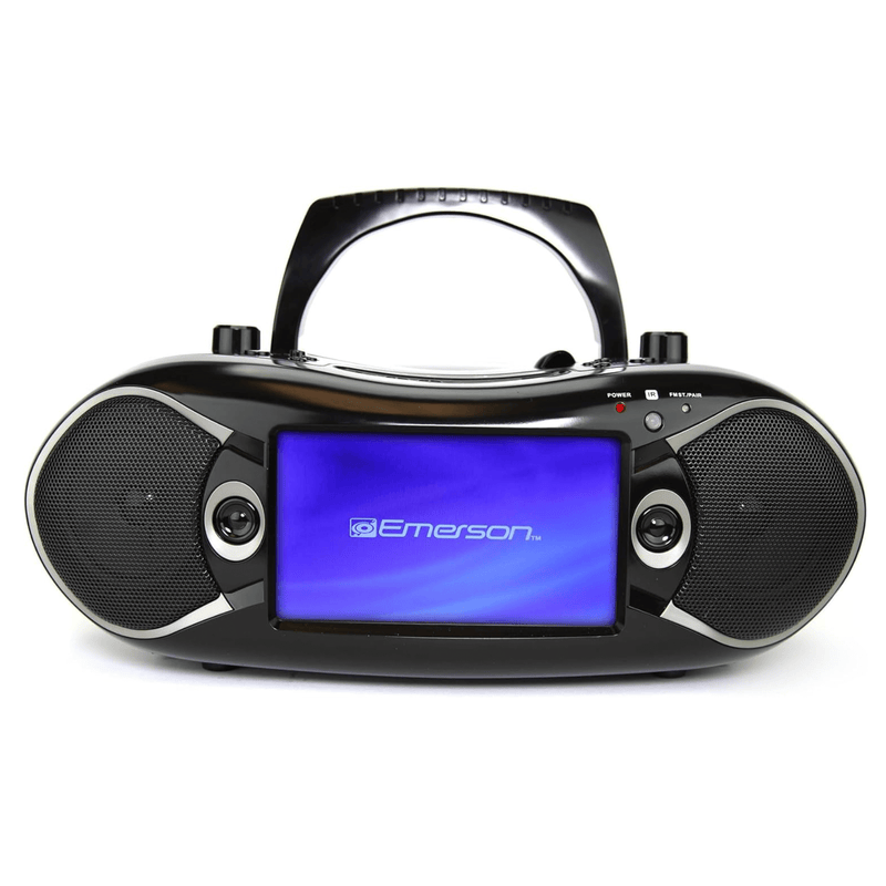 Load image into Gallery viewer, Emerson 7&quot; Bluetooth DVD Boombox with AMFM Radio &amp; Digital TV
