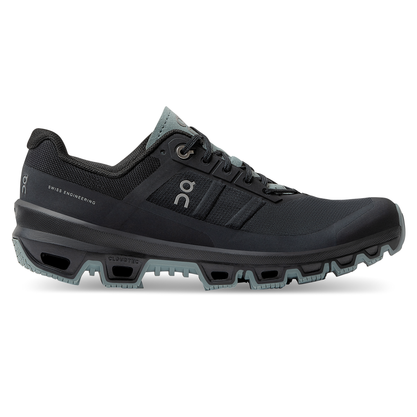 Women's On Cloudventure 3, Black/Cobble, 8 B Medium - Skoutley Outdoors LLC