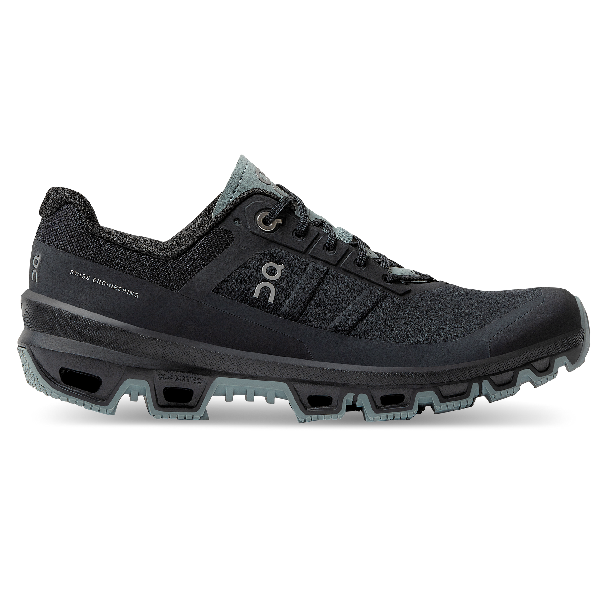 Women's On Cloudventure 3, Black/Cobble, 8 B Medium - Skoutley Outdoors LLC
