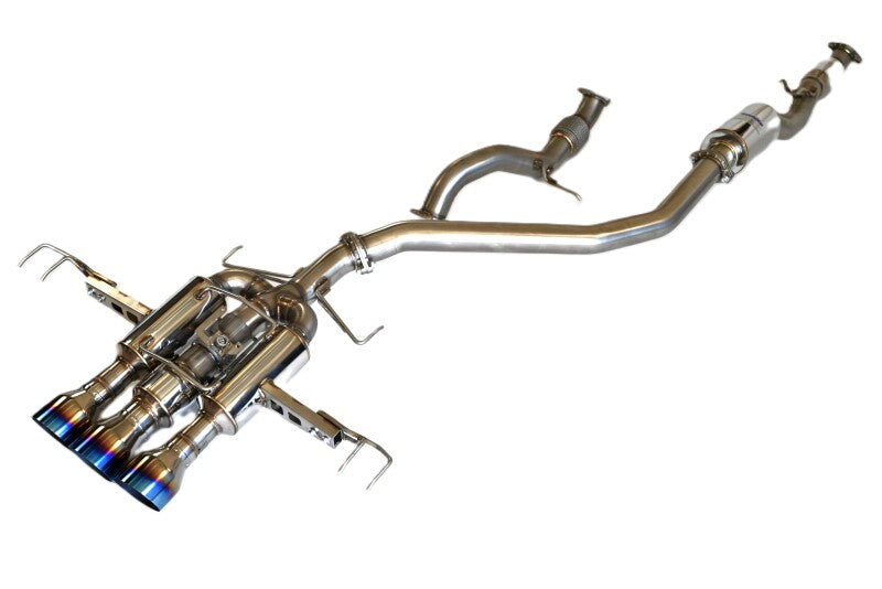 Load image into Gallery viewer, Invidia 22+ HONDA CIVIC TYPE-R FL5 R400 SINGLE LAYER TI TIP FULL CAT-BACK (NON POLISH PIPE)
