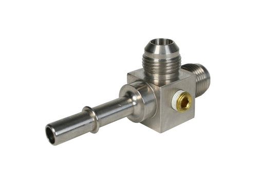 Aeromotive 3/8'' Male Quick Connect to (2) ORB-08 Male Flare T