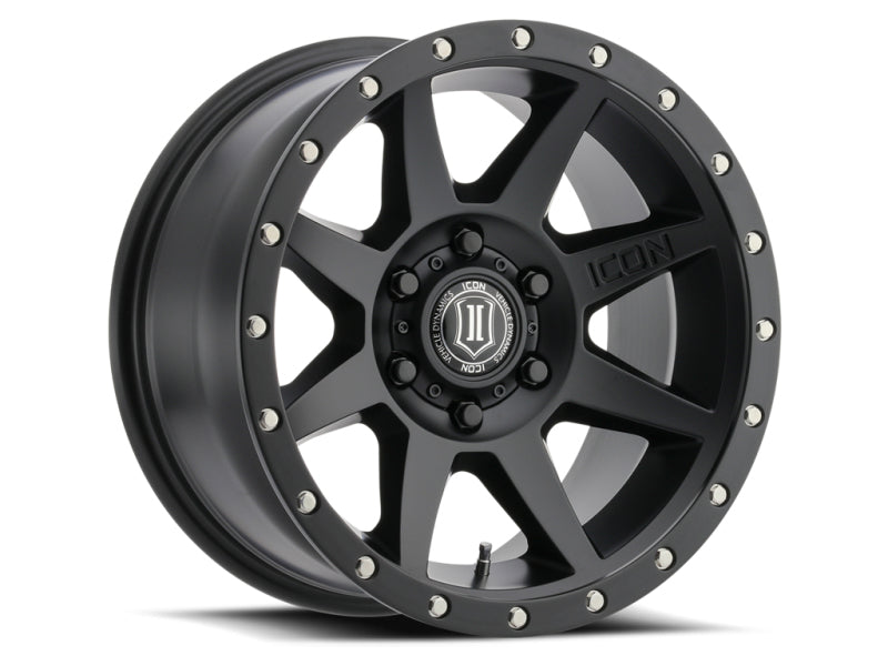 Load image into Gallery viewer, ICON Rebound 18x9 6x5.5 0mm Offset 5in BS 106.1mm Bore Satin Black Wheel
