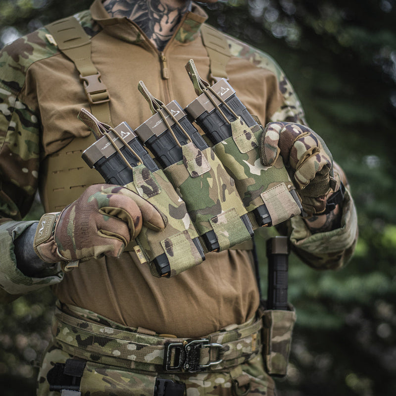 Load image into Gallery viewer, M-Tac Elastic Triple Mag Pouch Elite Laser Cut
