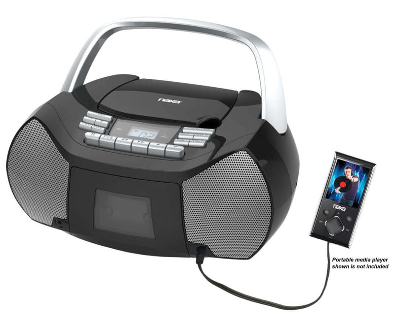 Load image into Gallery viewer, Naxa Portable CD/Cassette Boombox
