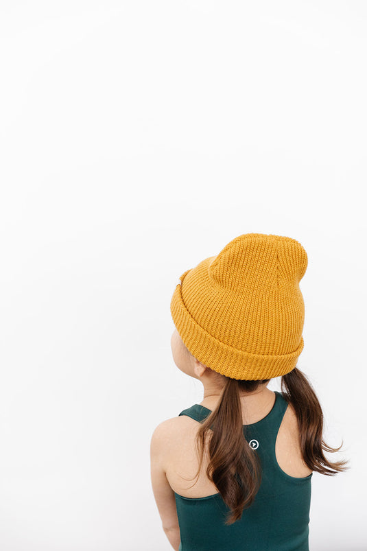 Waffle Knit Beanie - Honey