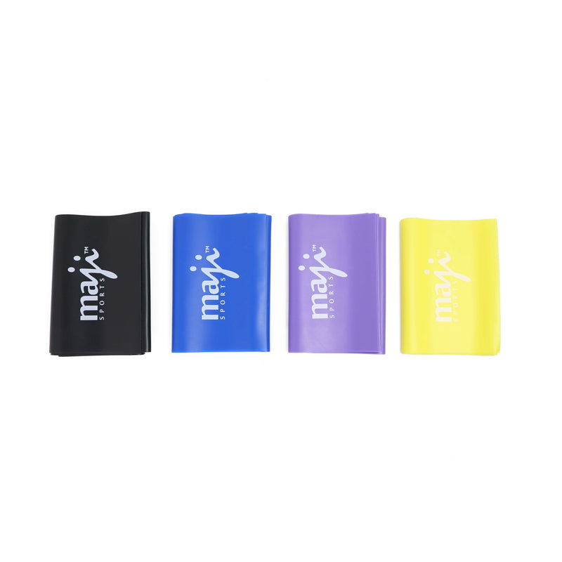 Load image into Gallery viewer, Maji Sports Full Body Exercise and Stretch Bands - Variable Resistance 4 Pack

