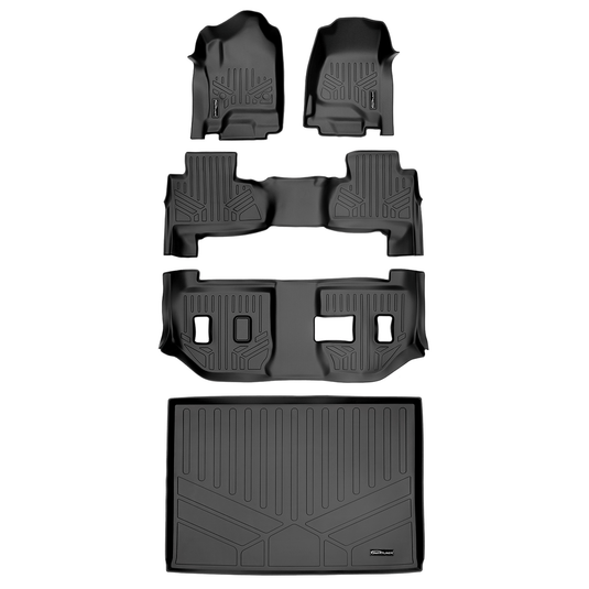 SMARTLINER Custom Fit Floor Liners For 2015-2020 Suburban / Yukon XL (with 2nd Row Bench Seat)