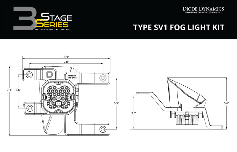 Load image into Gallery viewer, Diode Dynamics SS3 Pro Type SV1 Kit ABL - White SAE Fog
