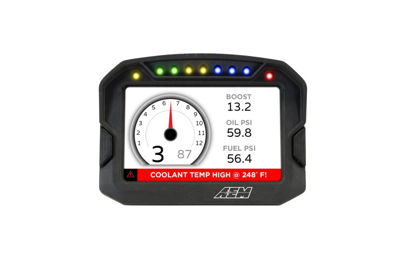 Load image into Gallery viewer, AEM CD-5LG Carbon Logging Digital Dash Display w/ Internal 10Hz GPS &amp; Antenna 30-5603
