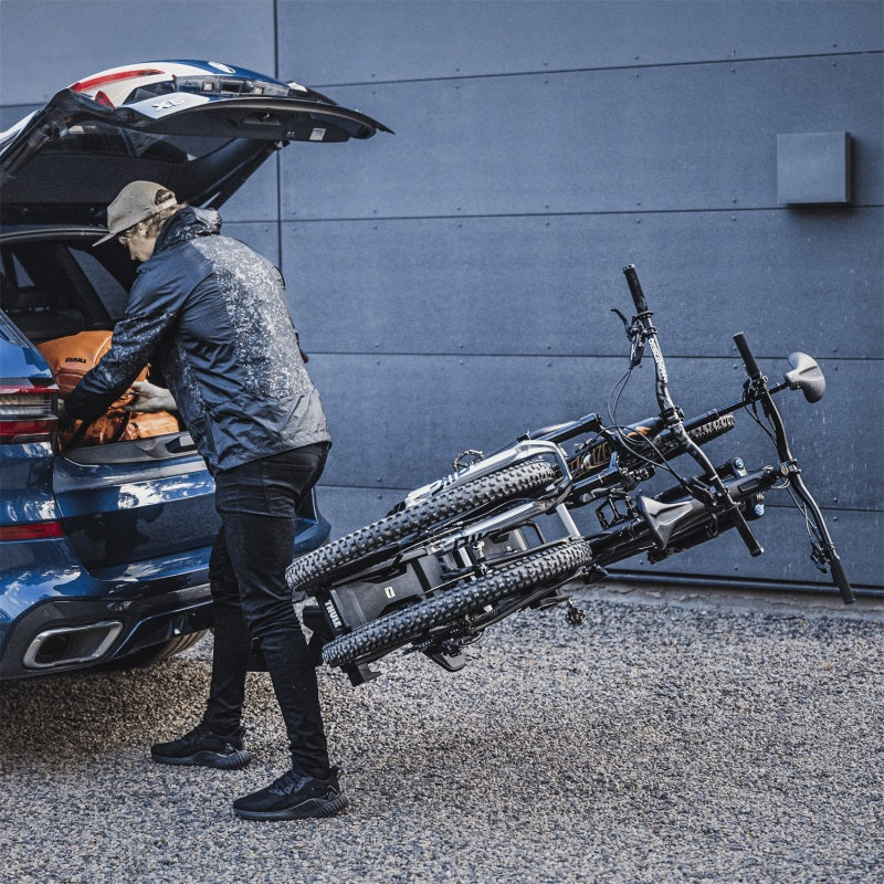 Load image into Gallery viewer, Thule EasyFold XT 2 - Fully Foldable Platform Hitch Bike Rack (Up to 2 Bikes) - Black/Silver
