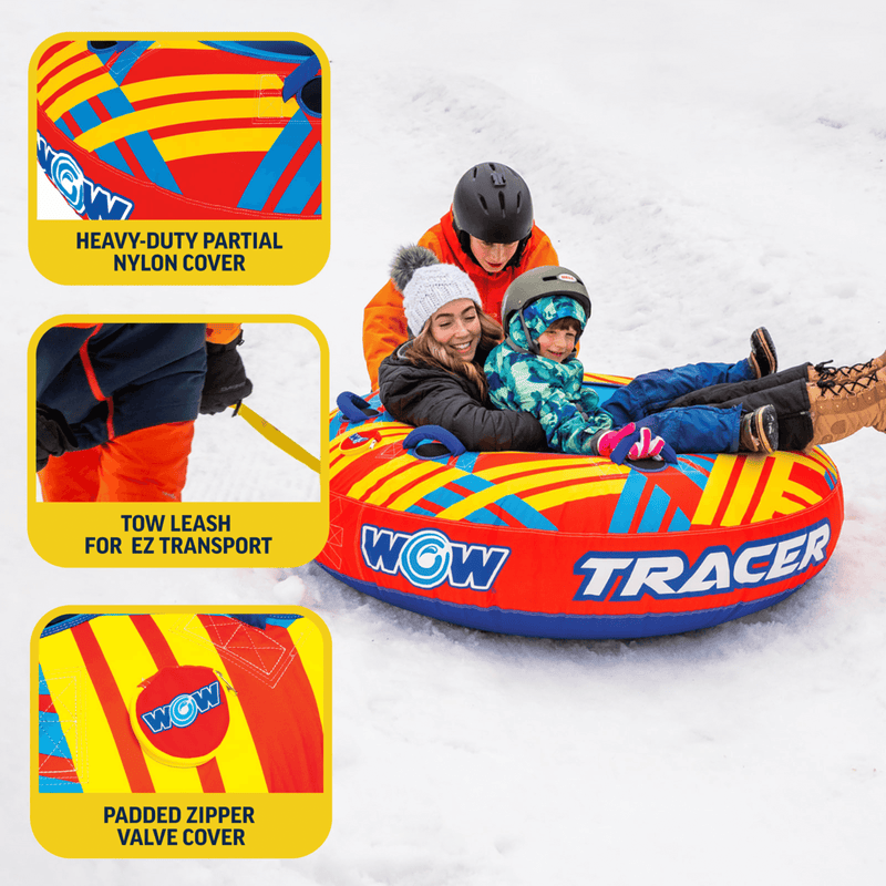 Load image into Gallery viewer, WOW Watersports Tracer Snow Tube Towable for Summer and Winter Action
