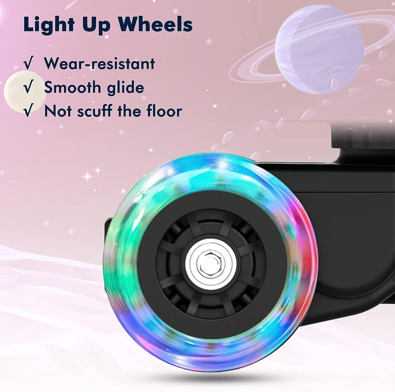 Load image into Gallery viewer, Adjustable Length Kids&#39; Car Ride with Light-Up Wheels and Rechargeable Battery
