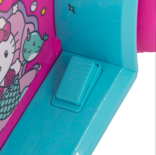 Adorable Pink Hello Kitty 4 Wheeler Electric Ride-On Car with Bubble Blowing Feature for Girls