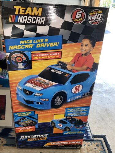 Adventure Force NASCAR 6V Champion Racer Ride-On with Toy Engine