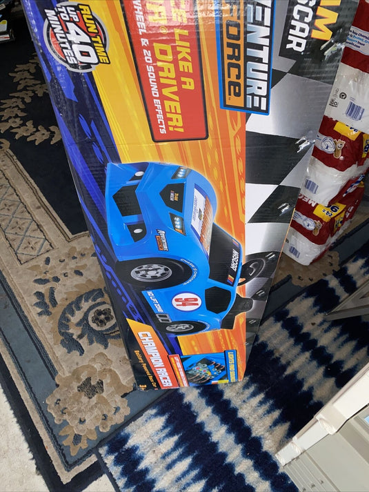 Adventure Force NASCAR 6V Champion Racer Ride-On with Toy Engine