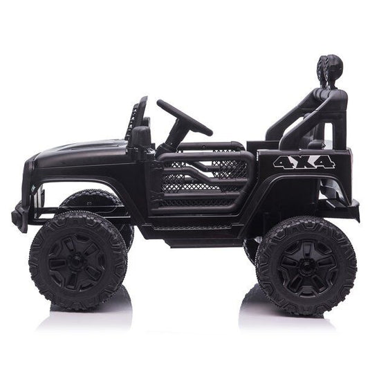 Adventure-Ready 12V Electric Jeep for Kids with Remote Control and 3-Speed Options