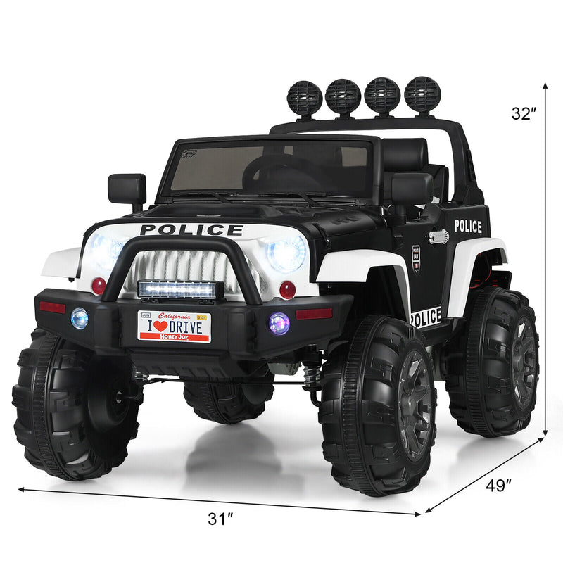 Load image into Gallery viewer, Adventure-Ready 12V Kids Ride On Truck with RC Control, Spring Suspension, Lights, Music, and Trunk
