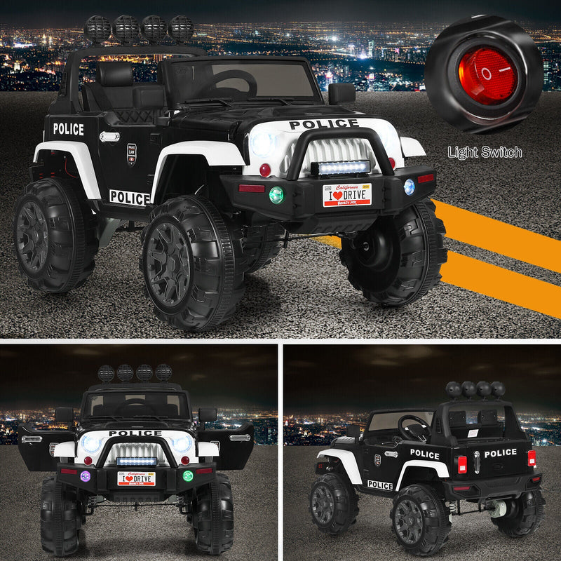Load image into Gallery viewer, Adventure-Ready 12V Kids Ride On Truck with RC Control, Spring Suspension, Lights, Music, and Trunk
