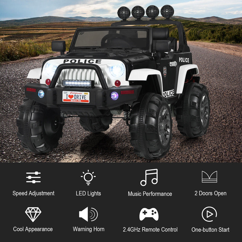 Load image into Gallery viewer, Adventure-Ready 12V Kids Ride On Truck with RC Control, Spring Suspension, Lights, Music, and Trunk
