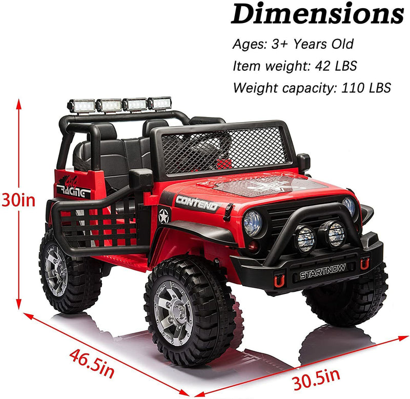 Load image into Gallery viewer, Adventure-Ready 2 Seater Electric Ride-On Jeep for Kids with Remote Control
