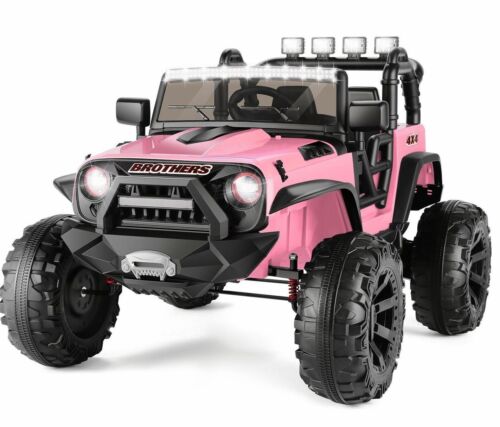 Adventure-Ready 24V&12V Kids Electric Jeep with Remote Control, 3 Speeds, and LED Lights