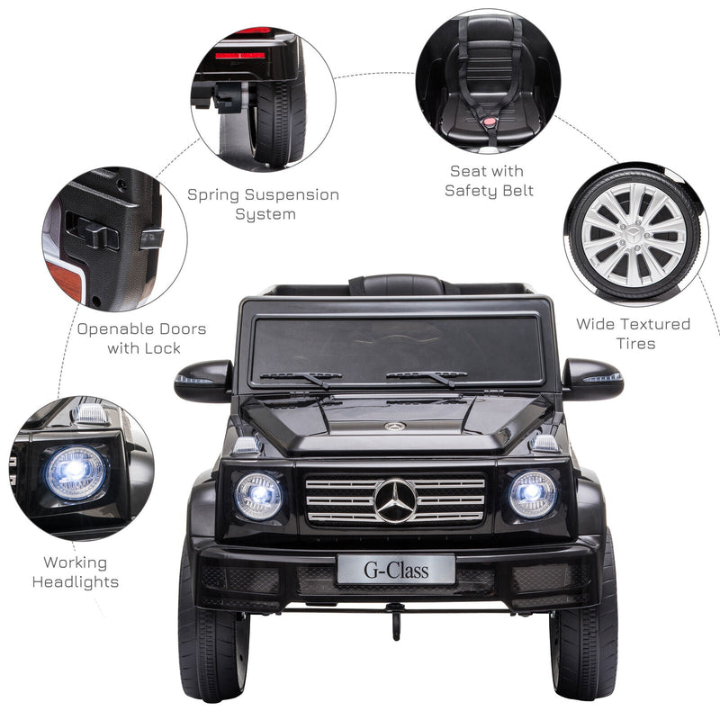 Load image into Gallery viewer, Adventure-Ready Mercedes Benz G500 Electric Kids Car with Headlights &amp; Suspension
