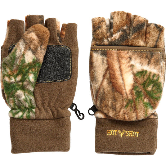 Hot Shot Bulls-eye Pop-top Mitten XL Realtree Edge