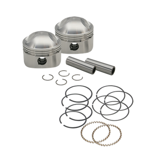 S&S Cycle 36-84 BT 3-7/16in x Up To 4-3/4in Stroke HC Piston Set - .070in