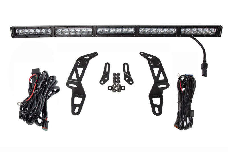 Load image into Gallery viewer, Diode Dynamics 18-21 Jeep JL Wrangler/Gladiator SS30 Bumper Bracket Kit - Amber Driving Dual
