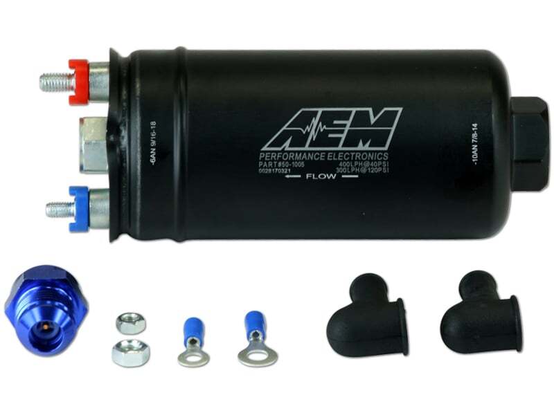 Load image into Gallery viewer, AEM Electronics 380lph Inline High Flow Fuel Pump
