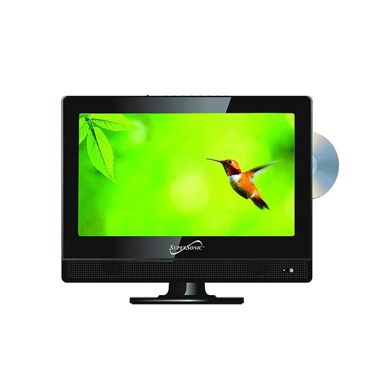 Supersonic 13.3" 12 Volt AC/DC LED HDTV with DVD Player, USB, SD Card Reader and HDMI (SC-1312)