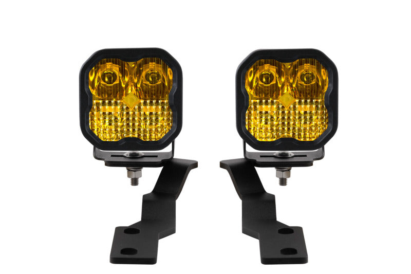 Load image into Gallery viewer, Diode Dynamics 16-21 Toyota Tacoma Sport SS3 LED Ditch Light Kit - Yellow Combo
