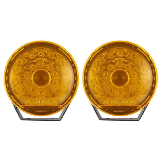 (2pcs/set) 9 INCH 270W 37776LM 360-PRO Series Custom Lens LED Driving Lights+Amber/Black Covers(Optional) for for Ford F150 F250 F350 F450