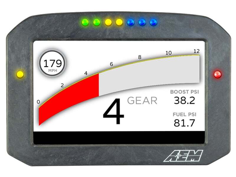 Load image into Gallery viewer, AEM CD-7G Carbon Flush Digital Dash Display w/ Internal 20Hz GPS &amp; Antenna 30-5702F

