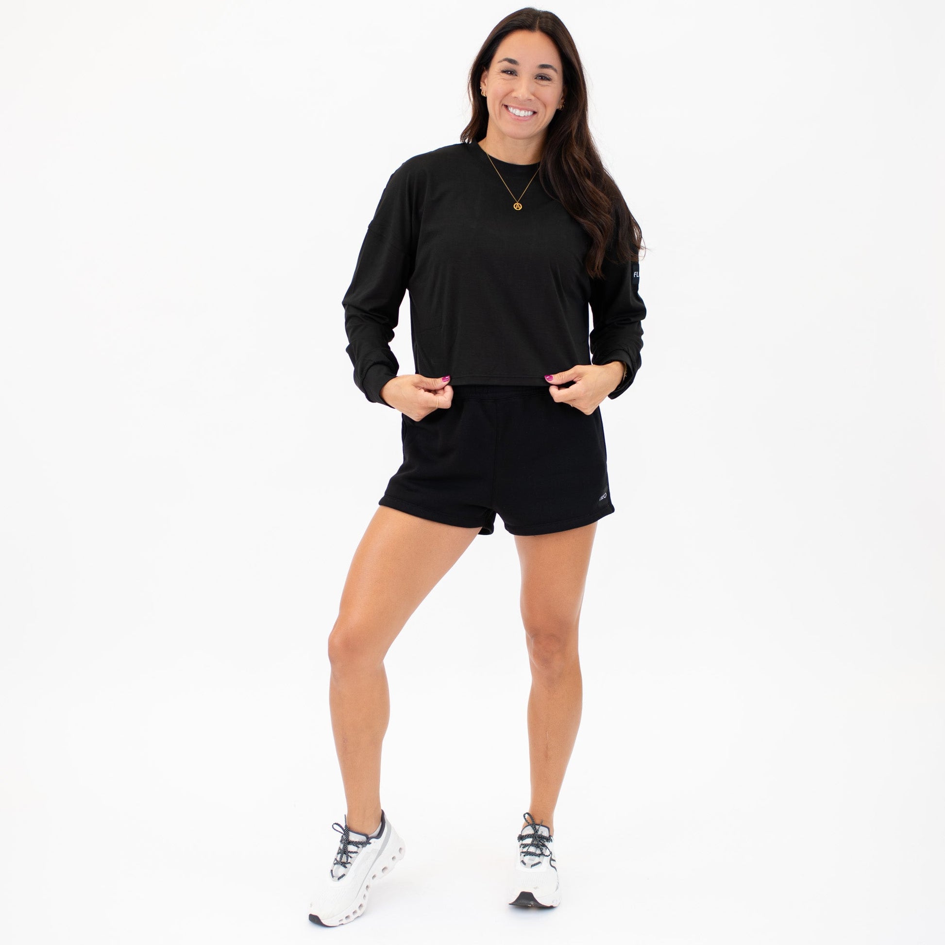 Affinity Oversized Long Sleeve Crop Tee - Skoutley Outdoors LLC